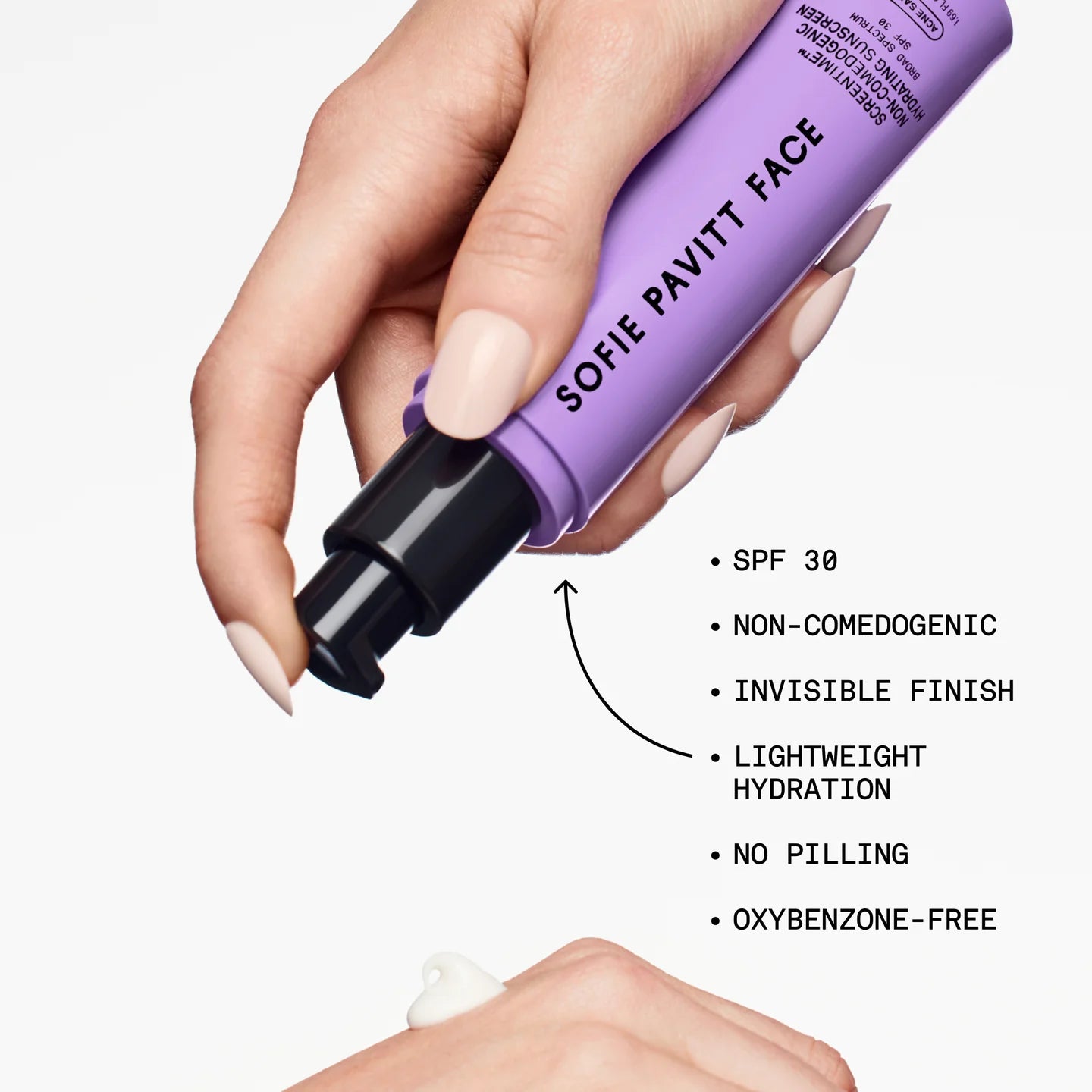 Sofie Pavitt Face - Screentime Non-Comedogenic Hydrating Sunscreen SPF30